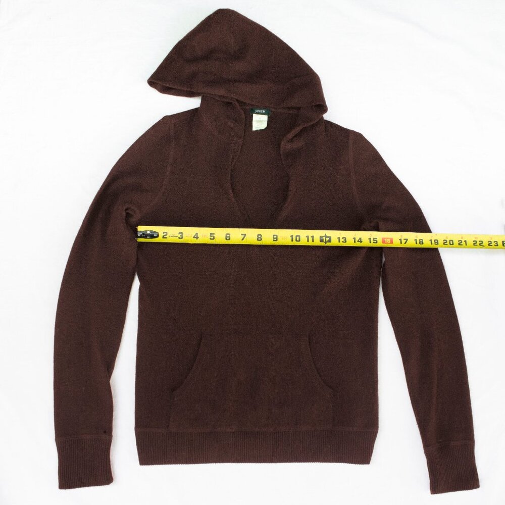 J. Crew Wool Cashmere Hooded Pull Over Sweater - Picture 3 of 7